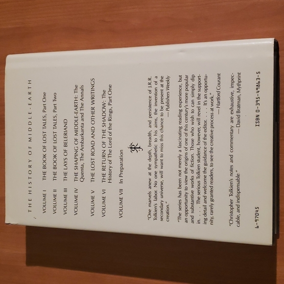 Return of the Shadow History Lord of the Rings Tolkien First Edition Hardcover - Picture 2 of 4